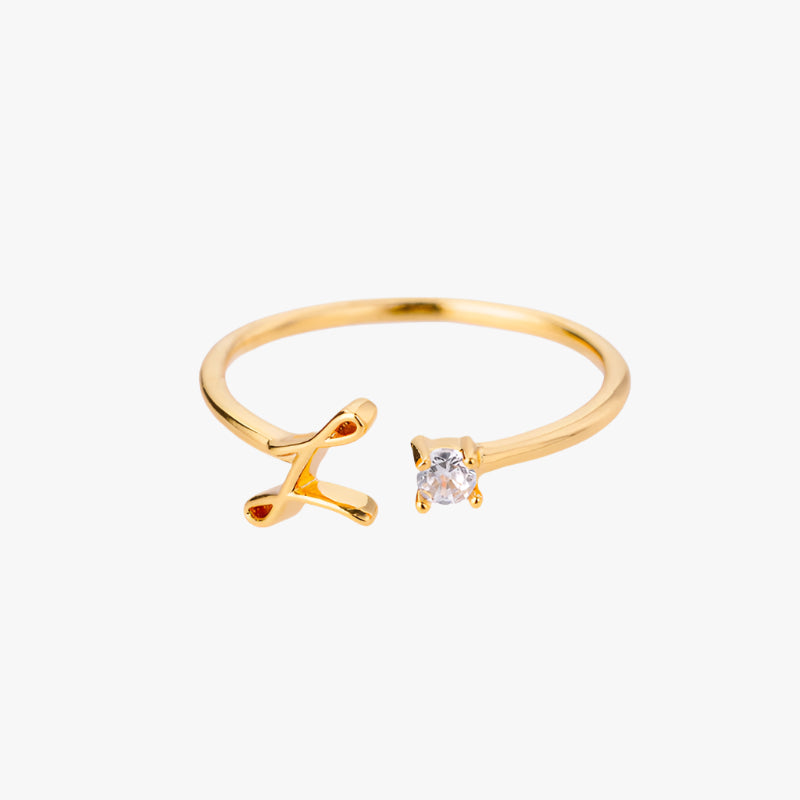 Initials Glimmer Ring