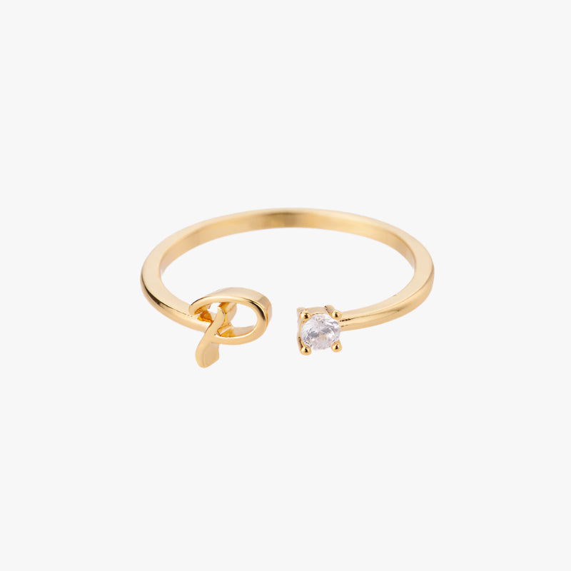 Initials Glimmer Ring